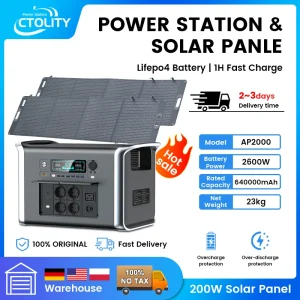 Camping Portable Power Station Solar Generator